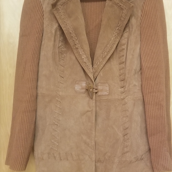 Nygård Collection Light Brown Tan Genuine Suede Jacket 6-8 - Picture 3 of 6